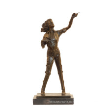 Музыка Бронзовую Скульптуру Поп-Звезда Майкл Джексон Деко Латунь Статуя Т-852